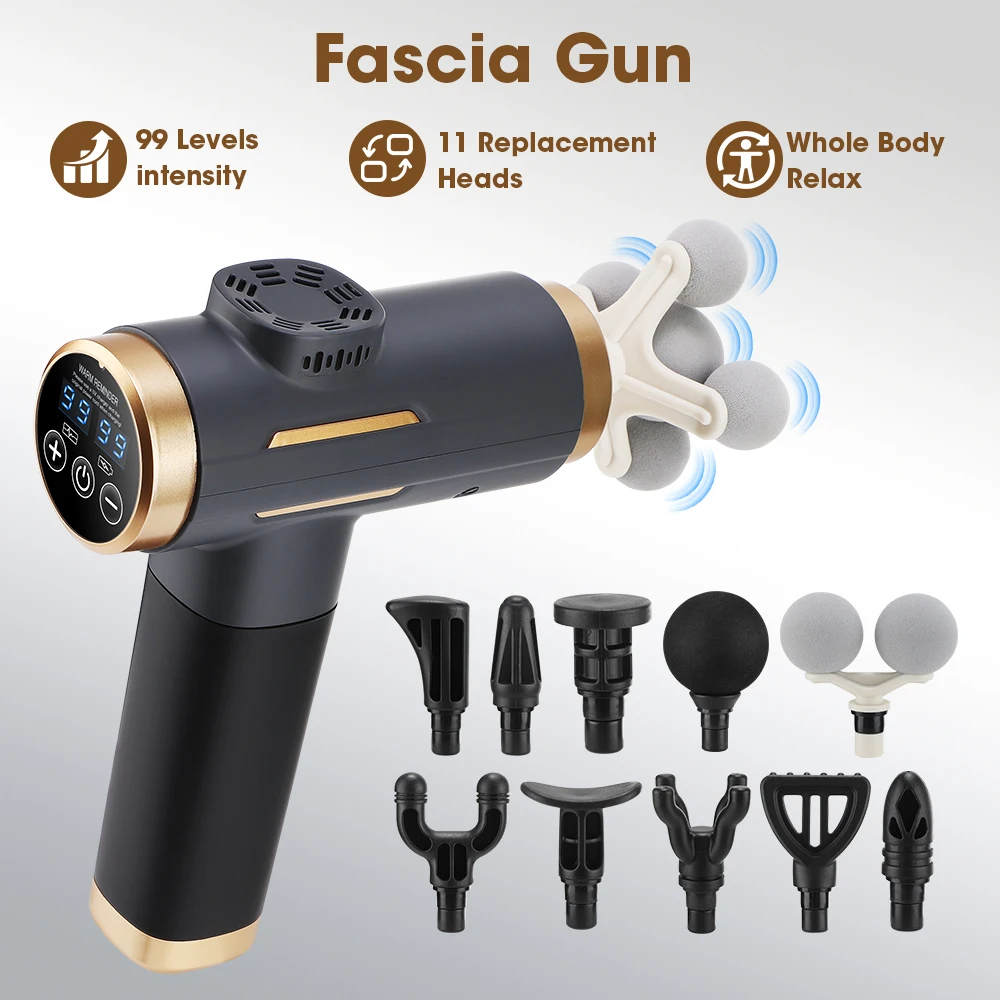 Health Wellness - Pistola de Massagem Elétrica 24W com