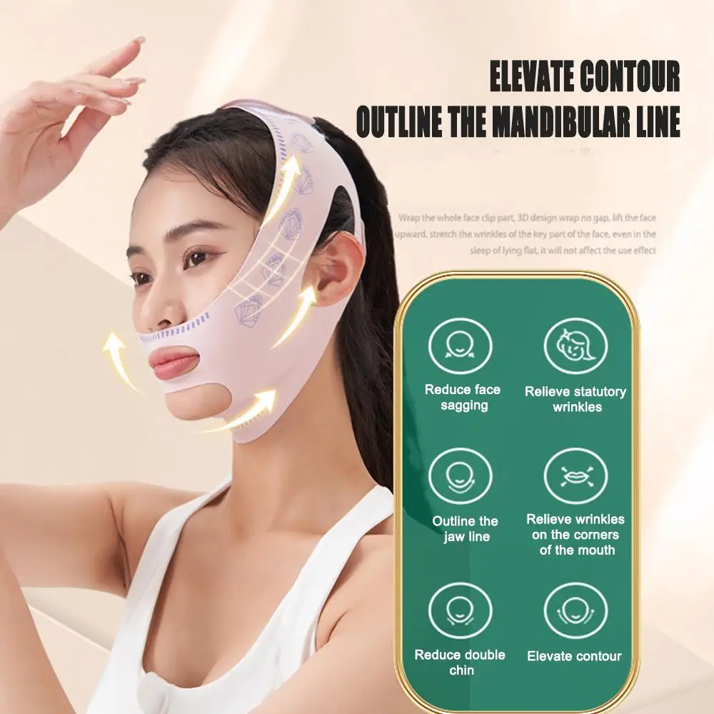 Health Wellness - Beleza saúde queixo bochecha emagrecimento bandagem